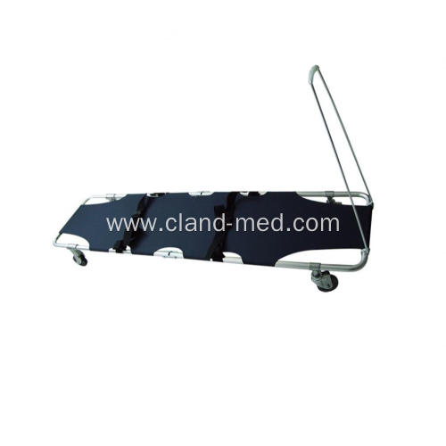 Folding Ambulance Stretcher With Omni-directional castor wheels Pull Rod